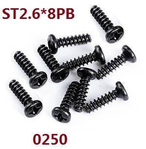 Wltoys XK 104009 RC Car spare parts todayrc toys listing screws set ST2.6*8PB 0250 - Click Image to Close