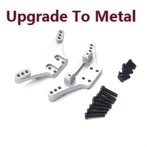Wltoys XK 104009 RC Car spare parts todayrc toys listing shock absorber components (Upgrade to metal) Silver - Click Image to Close