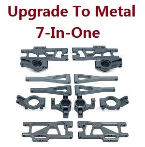 Wltoys XK 104019 RC Car spare parts 7-In-one upgrade to metal parts kit (Titanium color)