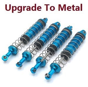 Wltoys XK 104009 RC Car spare parts todayrc toys listing shock absorber assembly upgrade to metal (Blue) - Click Image to Close