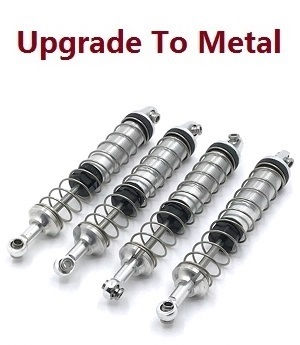Wltoys XK 104019 RC Car spare parts shock absorber assembly upgrade to metal (Silver)