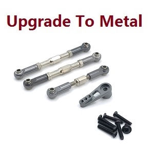 Wltoys XK 104009 RC Car spare parts todayrc toys listing connect rod set and servo arm upgrade to metal (Titanium color)