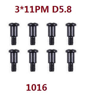 Wltoys XK 104019 RC Car spare parts screws set 3*11PM D5.8 1016