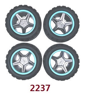 Wltoys XK 104019 RC Car spare parts tires (Blue) 4pcs