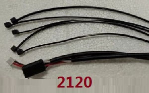 Wltoys 104072 RC Car spare parts signal power supply line group - Click Image to Close
