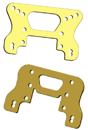 Wltoys 104072 RC Car spare parts front and rear shock absorber plate - Click Image to Close