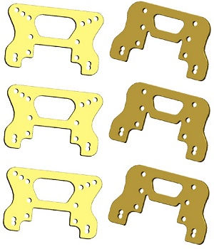 Wltoys 104072 RC Car spare parts front and rear shock absorber plate 3sets - Click Image to Close