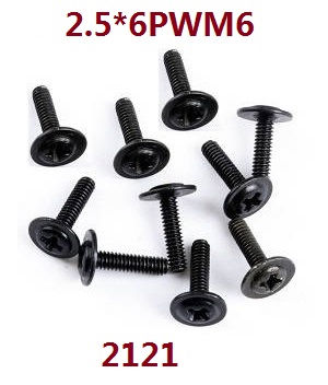 Wltoys 104072 RC Car spare parts screws set 2.5*6PWM6 2121 - Click Image to Close