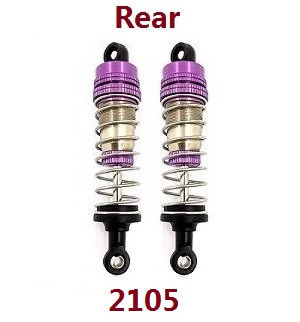 Wltoys 104072 RC Car spare parts shock absorber (Rear) 2105 Purple - Click Image to Close