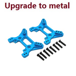 Wltoys 104072 RC Car spare parts front and rear shock absorber plate (Blue) - Click Image to Close