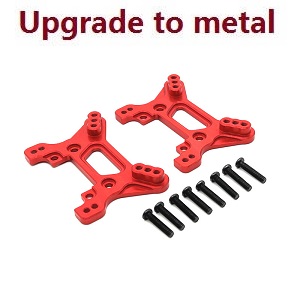 Wltoys 104072 RC Car spare parts front and rear shock absorber plate (Red) - Click Image to Close
