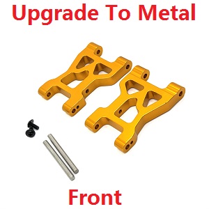 Wltoys 104072 RC Car spare parts front swing arm upgrade to metal Gold