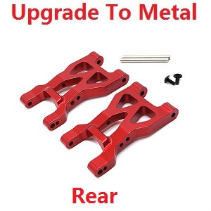 Wltoys 104072 RC Car spare parts rear swing arm upgrade to metal Red