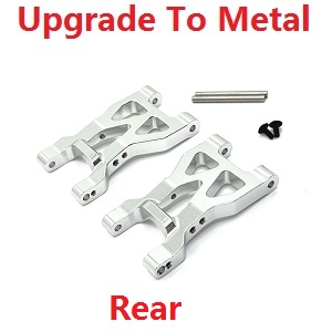 Wltoys 104072 RC Car spare parts rear swing arm upgrade to metal Silver