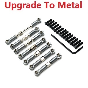 Wltoys 104072 RC Car spare parts connect buckle set upgrade to metal Titanium color