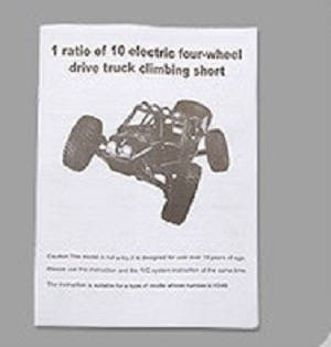 Wltoys 10428-A2 RC Car spare parts todayrc toys listing English manual book