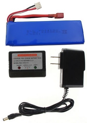 Wltoys 10428-A RC Car spare parts todayrc toys listing 7.4V 2200mAh battery with charger and balance charger box