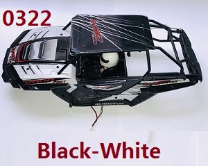 Wltoys 10428-B RC Car spare parts todayrc toys listing car shell frame group 0322 Black-White color