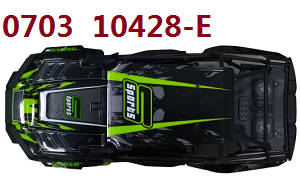 Wltoys 10428-D 10428-E RC Car spare parts todayrc toys listing car shell group 0703 10428-E (Green-Black)