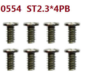Wltoys 10428-D 10428-E RC Car spare parts todayrc toys listing screws 8pcs 0554 st2.3*4pb