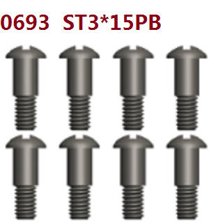 Wltoys 10428-D 10428-E RC Car spare parts todayrc toys listing screws 8pcs 0693 st3*15pb
