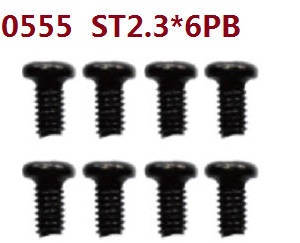 Wltoys 10428-D 10428-E RC Car spare parts todayrc toys listing screws 8pcs 0555 st2.3*6pb