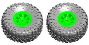 Wltoys 10428-D 10428-E RC Car spare parts todayrc toys listing tire 2pcs 0705