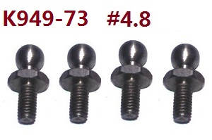 Wltoys 10428 RC Car spare parts todayrc toys listing 4.8 ball head screws K949-73 4pcs