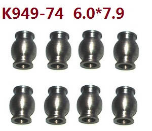 Wltoys 10428-2 RC Car spare parts todayrc toys listing 6.0*7.9 ball head K949-74 8pcs