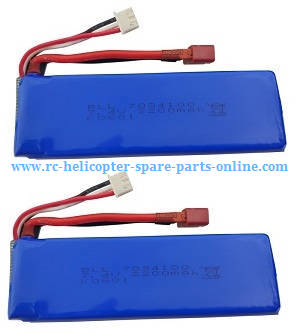 Wltoys 10428-B2 RC Car spare parts todayrc toys listing 7.4V 2200mAh battery 2pcs