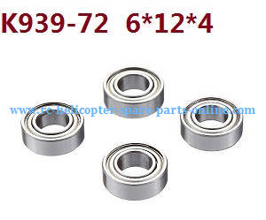 Wltoys 10428-B RC Car spare parts todayrc toys listing rolling bearing K939-72 6*12*4 4pcs - Click Image to Close