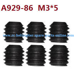 Wltoys 10428-A2 RC Car spare parts todayrc toys listing set screws M3*5 A929-86 6pcs