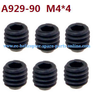Wltoys K949 RC Car spare parts todayrc toys listing set screws M4*4 A929-90 6pcs