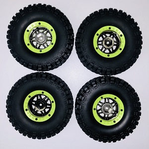 *** Today's deal *** Wltoys 10428-C2 RC Car spare parts wheels 4pcs Green