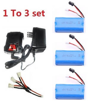 Wltoys 104311 RC Car spare parts todayrc toys listing 1 to 3 charger set + 3*7.4V 1500mAh battery set