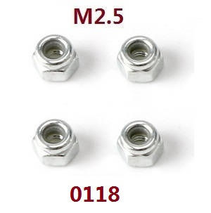 Wltoys 124007 RC Car Vehicle spare parts M2.5 nuts 0118