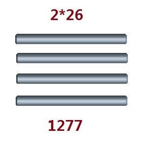 Wltoys 124007 RC Car Vehicle spare parts fixed small iron bar 2*26 1277