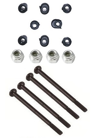 Wltoys 124007 RC Car Vehicle spare parts fixed screws + m2.5 nuts + front and rear swing arm bushing set - Click Image to Close