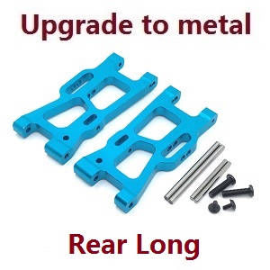 Wltoys 124007 RC Car Vehicle spare parts rear long swing arm (Metal Blue)