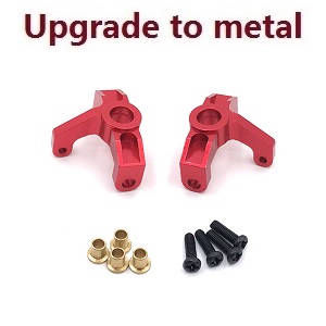 Wltoys 124007 RC Car Vehicle spare parts front wheel seat (Metal Red)