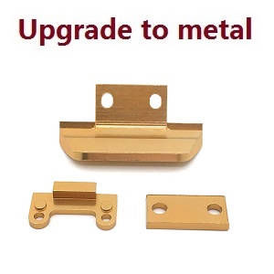 Wltoys 124007 RC Car Vehicle spare parts front and rear anti-collision (Metal Gold)