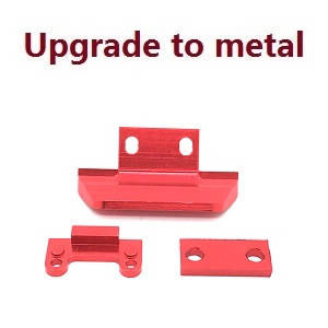 Wltoys 124007 RC Car Vehicle spare parts front and rear anti-collision (Metal Red)