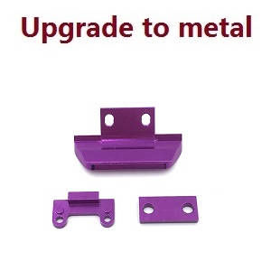 Wltoys 124007 RC Car Vehicle spare parts front and rear anti-collision (Metal Purple)