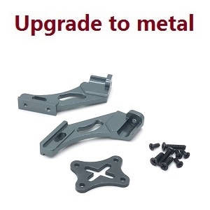 Wltoys 124007 RC Car Vehicle spare parts tail wing fixed seat (Metal Titanium)