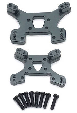 Wltoys 124007 RC Car Vehicle spare parts front and rear shock absorber plate board Titanium color