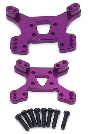 Wltoys 124007 RC Car Vehicle spare parts front and rear shock absorber plate board Purple