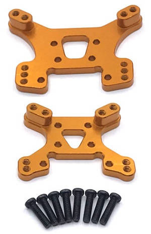 Wltoys 124007 RC Car Vehicle spare parts front and rear shock absorber plate board Gold