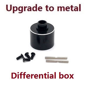 Wltoys 124007 RC Car Vehicle spare parts differential mechanism box upgrade to metal