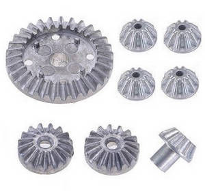 Wltoys 124007 RC Car Vehicle spare parts differential gear and driving gear 8pcs - Click Image to Close