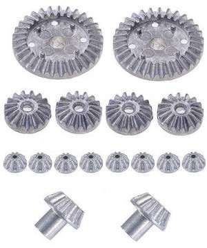 Wltoys 124007 RC Car Vehicle spare parts differential gear and driving gear 16pcs